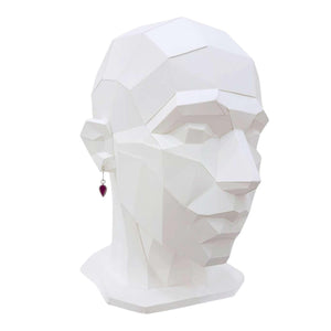 Earrings - Tiny Teardrops in Raspberry by Michele A. Friedman