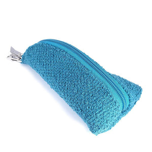 Accessory - Teal Boucle - Clip On Padded Eyeglass Case by Crystalyn Kae