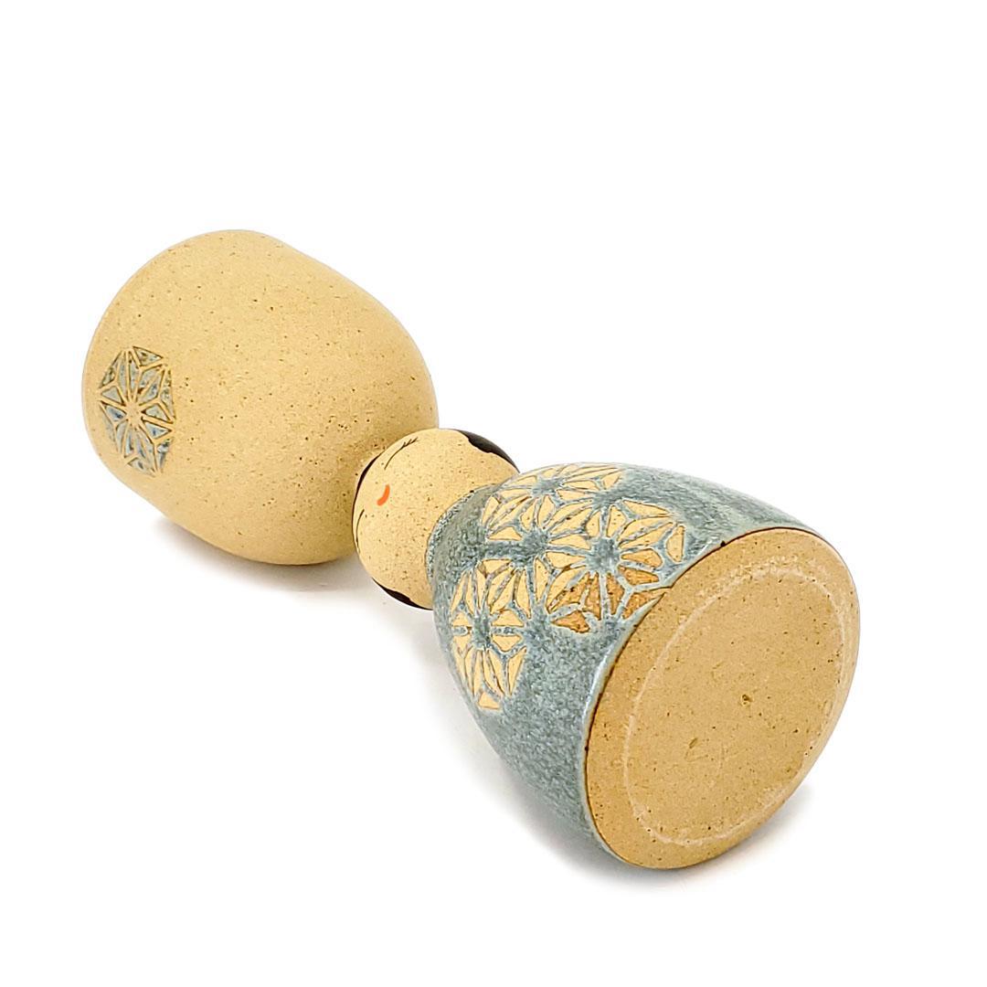 Cup - Cheerful Party Girl Goblet (Blue Asanoha) by Jennifer Fujimoto