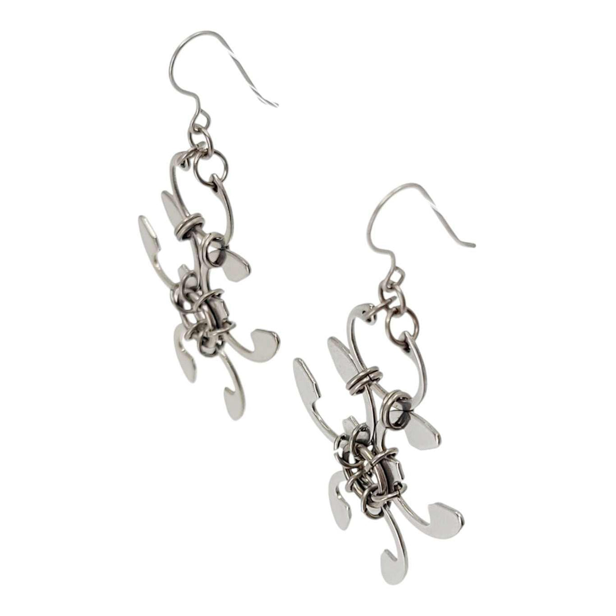 Earrings - Garland (Stainless Steel and Titanium) by Wraptillion