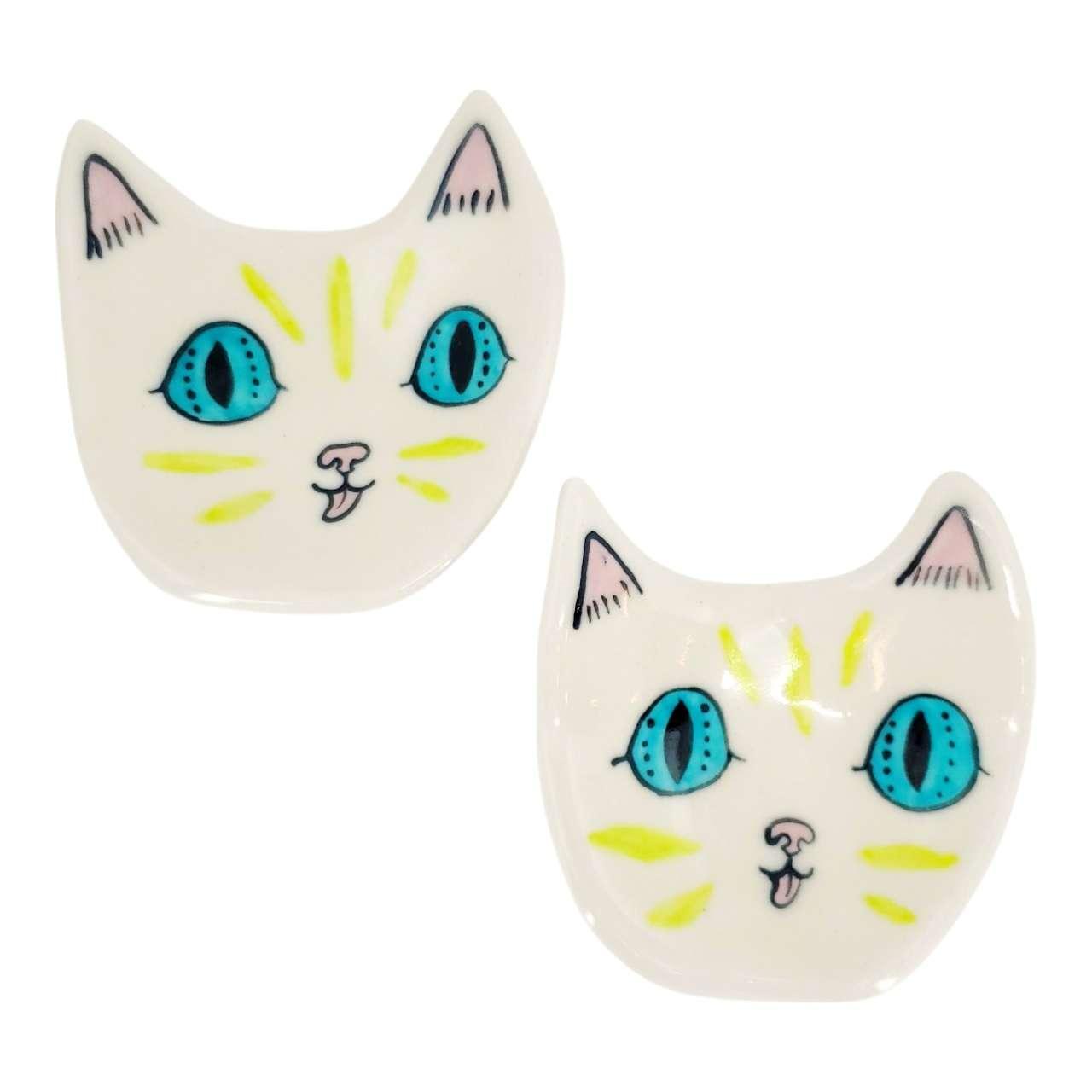 Ring Dish - Wide Eyed Little Tiger (Blue) by Erika Rier