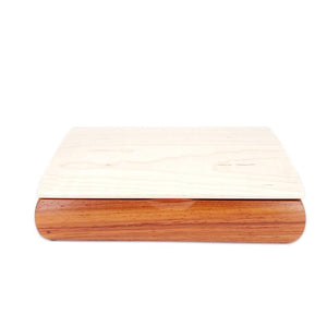 Jewelry Box - Small Tranquility Box in Padauk and Curly Maple by Mikutowski Woodworking