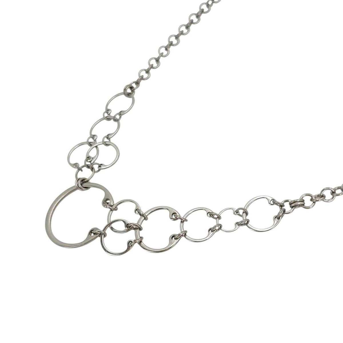 Necklace - Circling Bib (Small) (Stainless Steel and Titanium) by Wraptillion