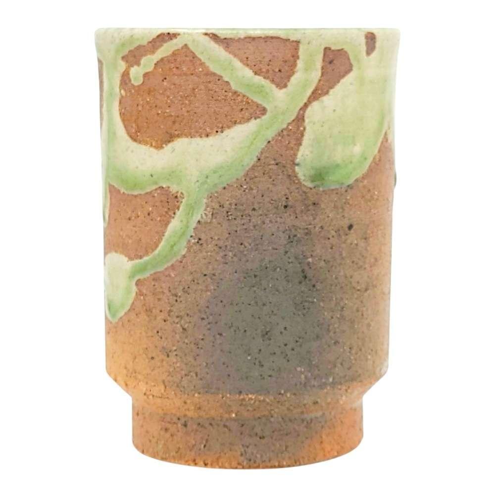Cup - Large Scarlet Shigaraki-yaki by Asemi Co.