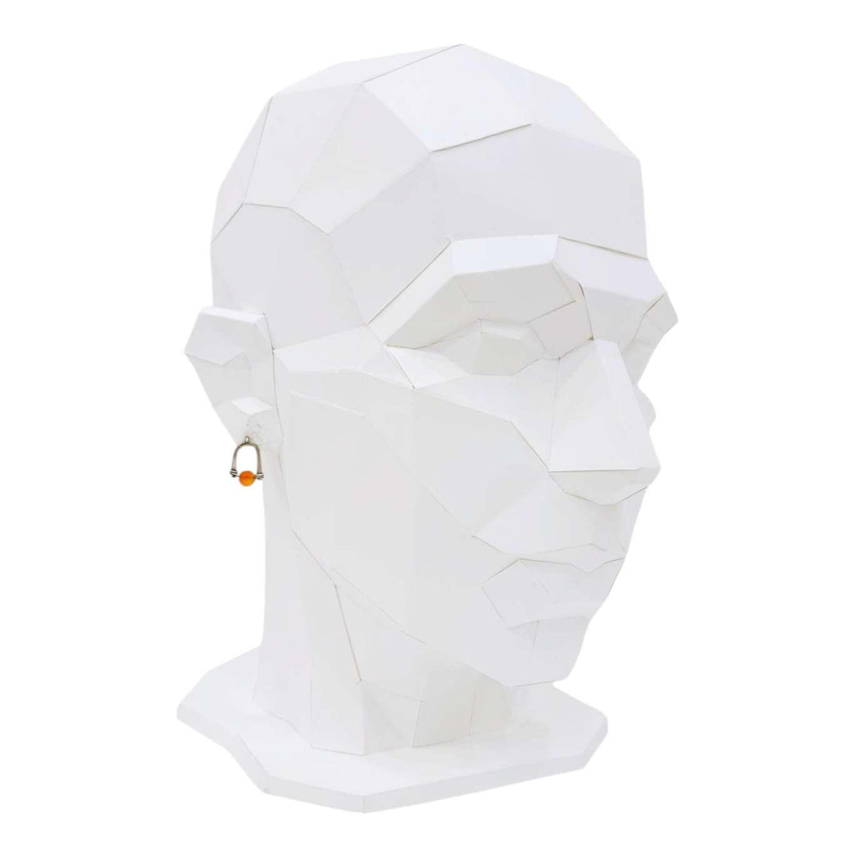 Earrings - Arc Studs (Carnelian) by Three Flames Silverworks