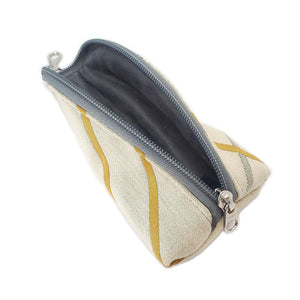 Accessory - Yellow & Grey Geometric - Clip On Padded Eyeglass Case by Crystalyn Kae