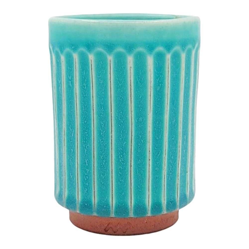Cup - Large Tanba-Yaki Turquoise by Asemi Co.