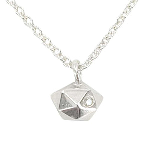 Necklace - Tiny Fragment (Sterling Silver, Diamond) by Corey Egan