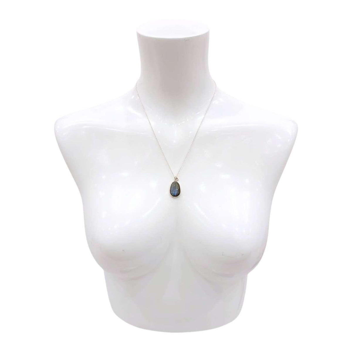 Necklace - Theia (Labradorite, Diamond, Sterling Silver) by Corey Egan