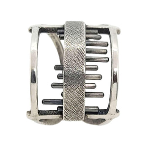 Ring - Size 7, 8.5 - Geordi Square in Sterling Silver by Dana C. Fear