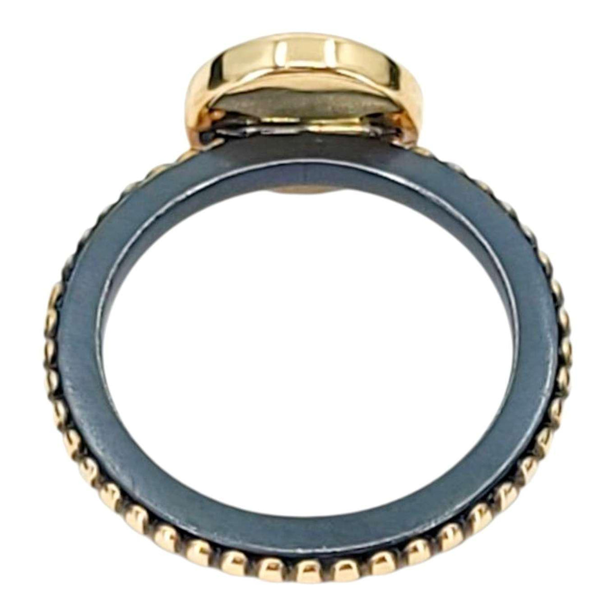 Ring - Size 7 - 10mm Pave Diamond Beaded Band (14k Gold, Sterling Silver, Diamond) by 314 Studio