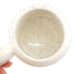 Mug - White Funfetti Medium Chubby Donut Mug by MUD WITCH