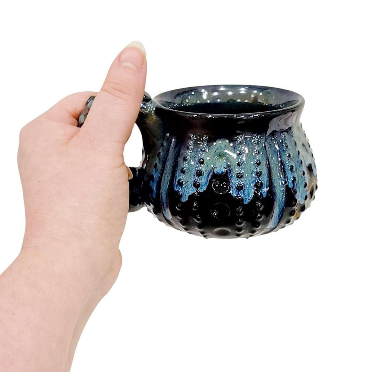 Mug - 12oz - Octopus (Bioluminescent) by Beach Baby Ceramics