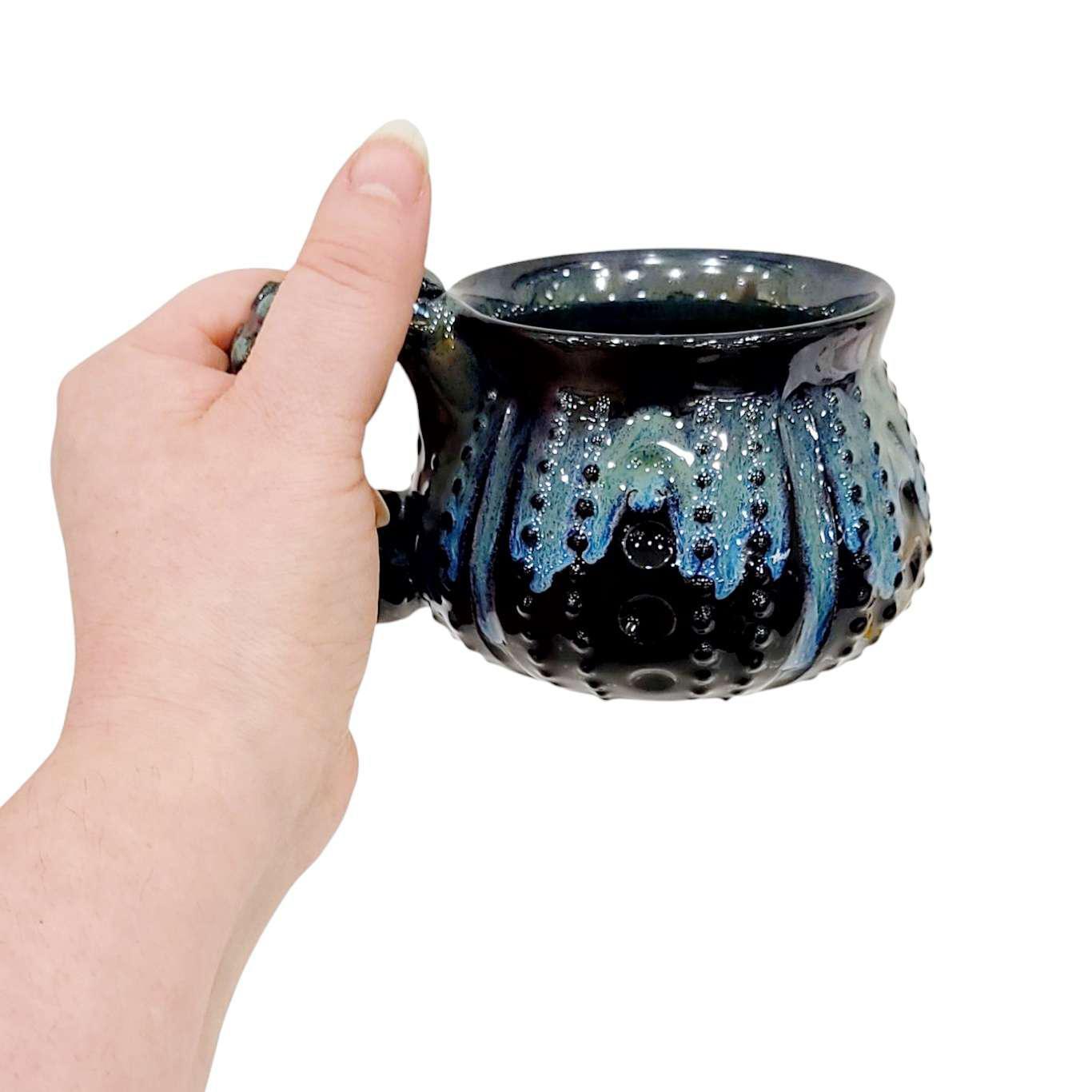 Mug - 12oz - Octopus (Bioluminescent) by Beach Baby Ceramics