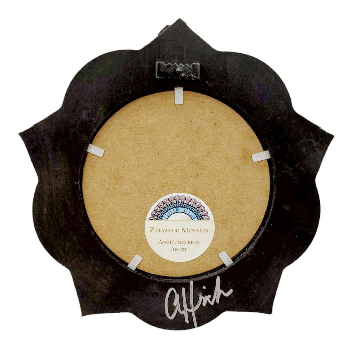 Mosaic Mirror - 7in OOAK Mandala (Magic Purple) by Zetamari Mosaic Artworks