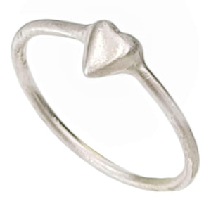 Ring - Tiny Puff Heart in Sterling Silver by Michelle Chang