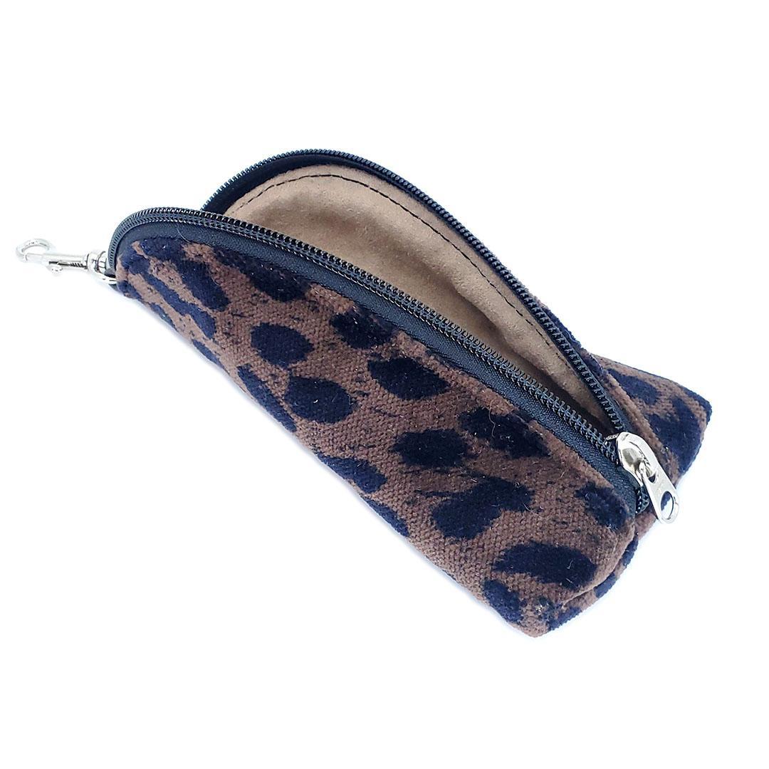 Accessory - Dark Velvet Leopard - Clip On Padded Eyeglass Case by Crystalyn Kae