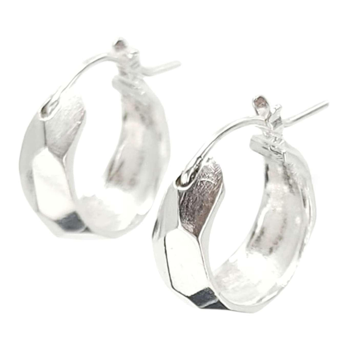 Earrings - Fragment Huggie Hoops (Sterling Silver) by Corey Egan