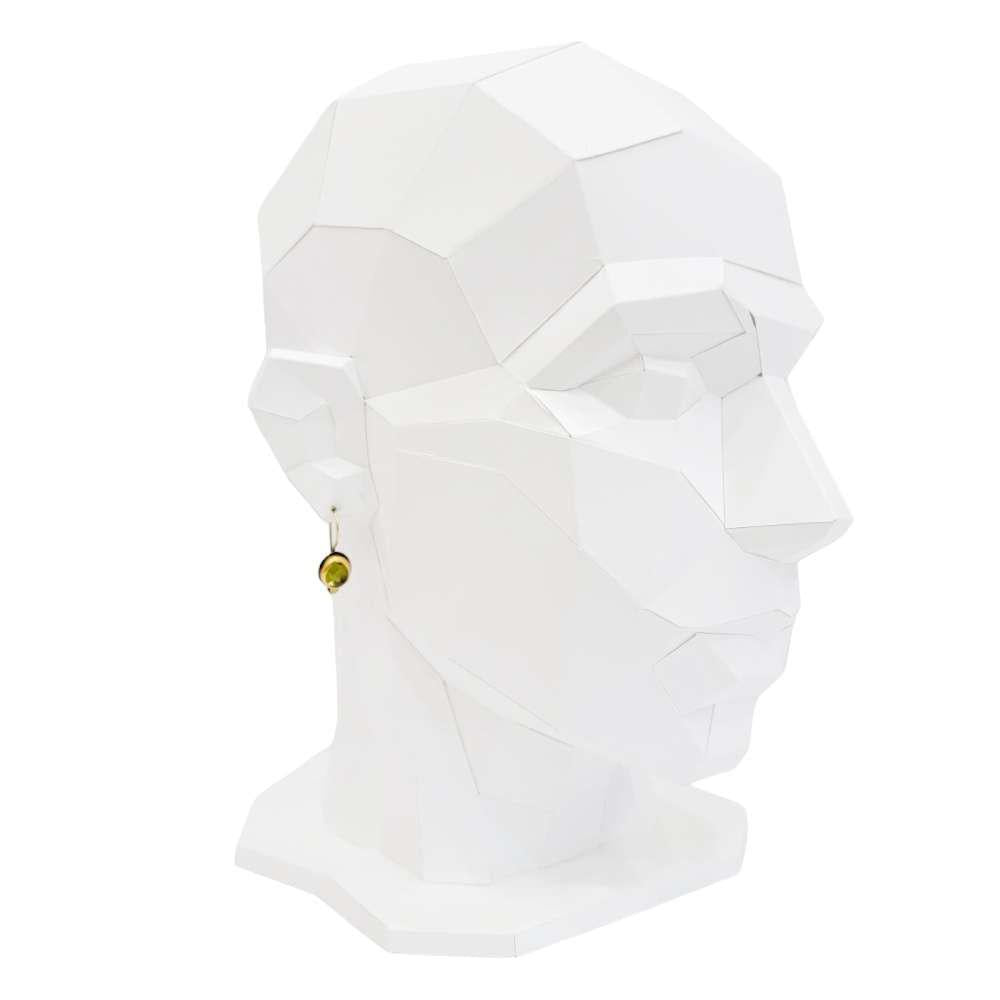 Earrings - Rose Cut Peridot in 18k and 14k Gold with Sterling Silver by Allison Kallaway