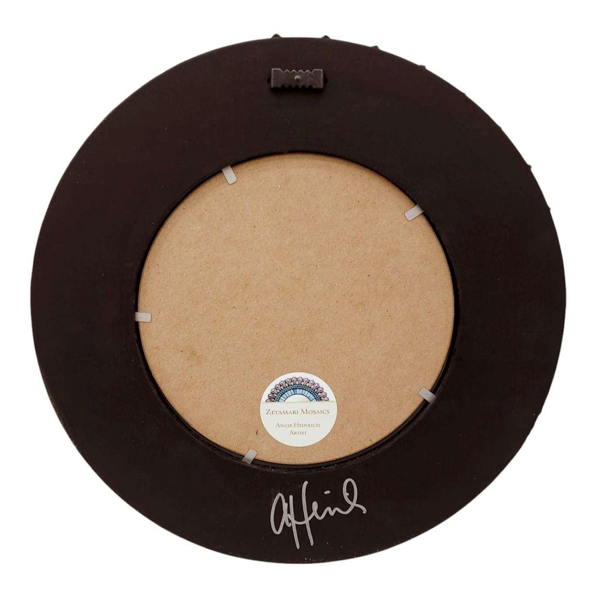 Mosaic Mirror - 10in Round (Magic Purples) by Zetamari Mosaic Artworks