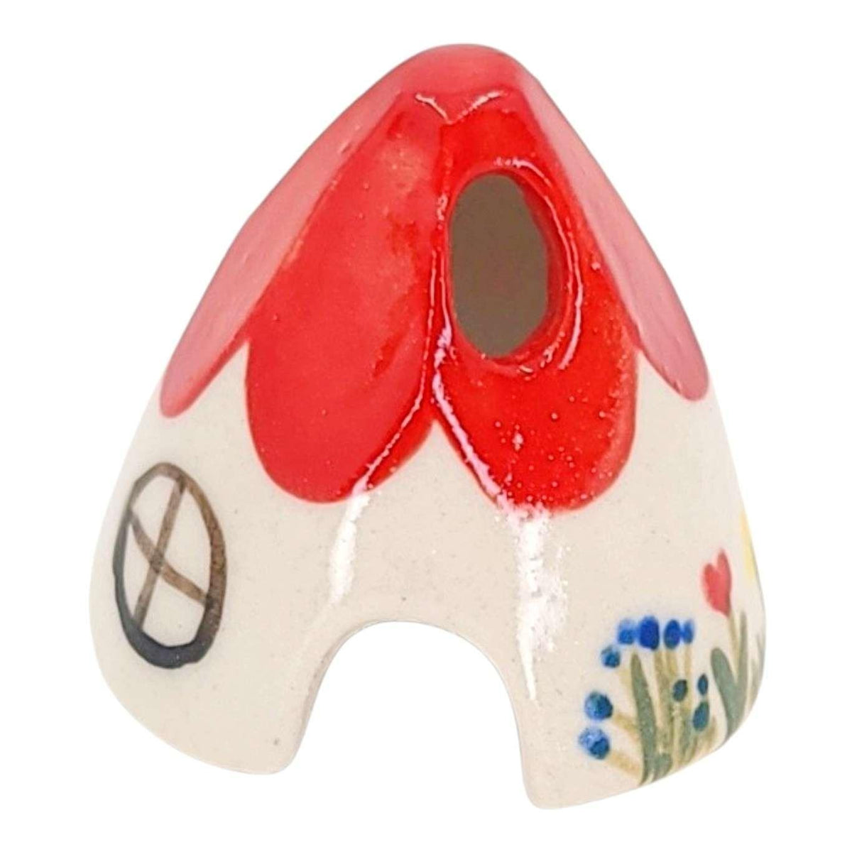 Figurine - Ceramic House (Red) by Spalted Home