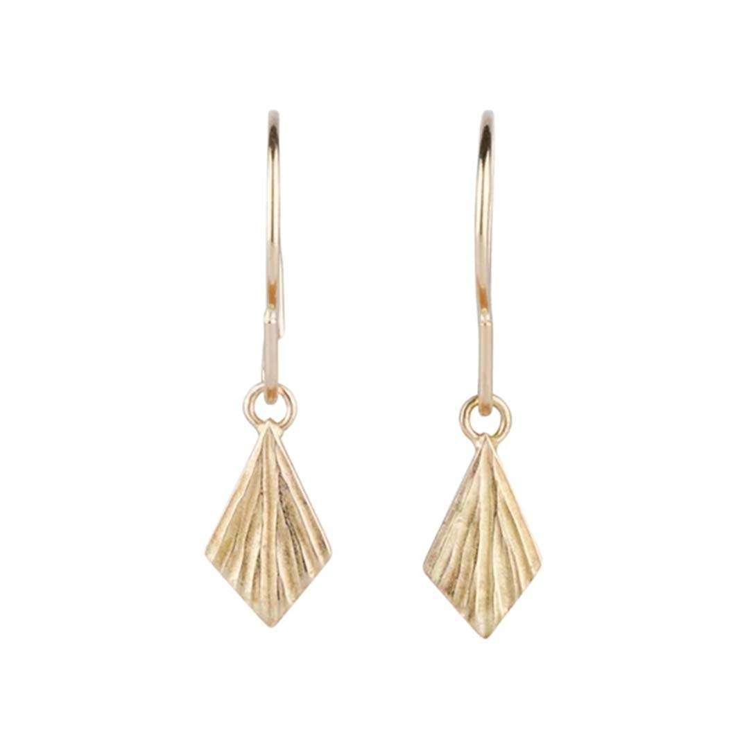 Earrings - Flame Drops (14k Yellow Gold) by Corey Egan