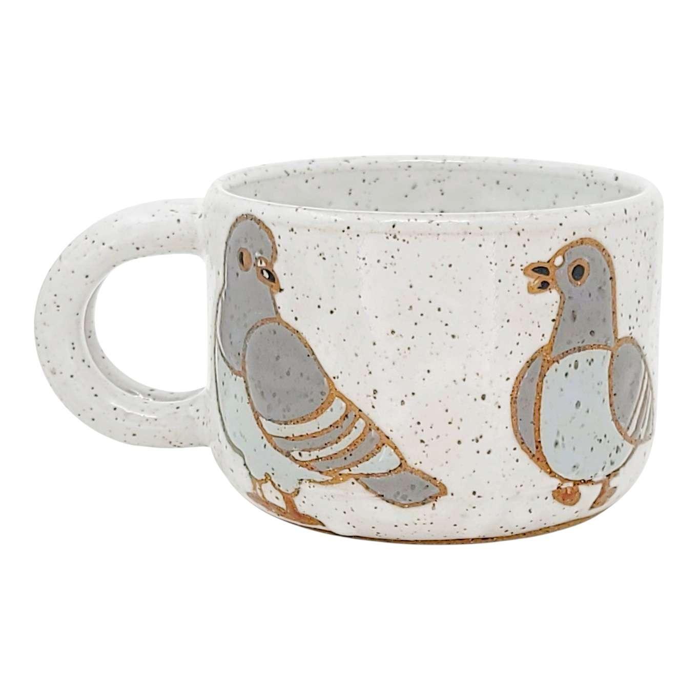 Mug - 12oz Medium (Pigeons) by Annie’s Potteries
