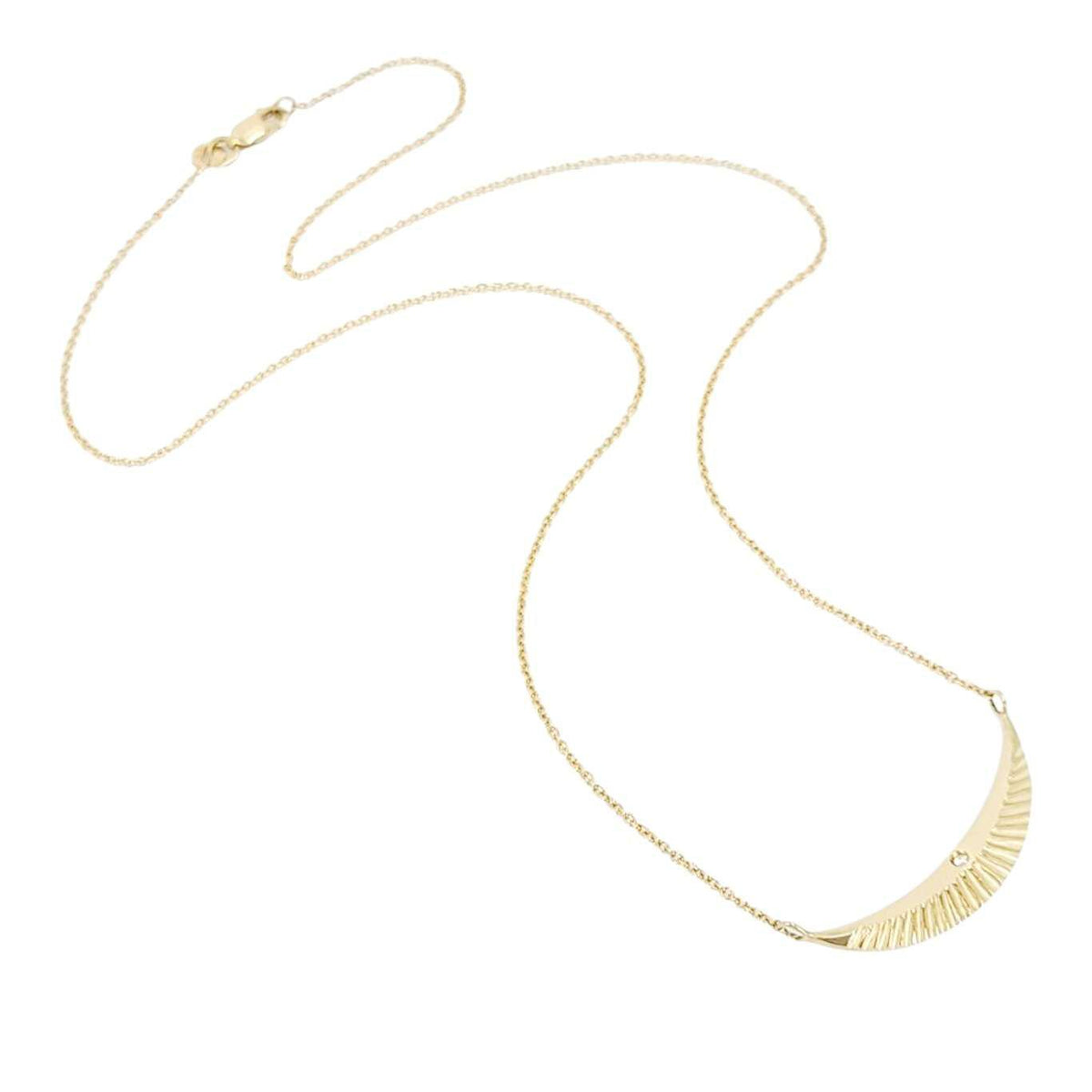 Necklace - Icarus (14k Yellow Gold, Diamond) by Corey Egan