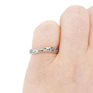 Ring - Size 7 - Heavily Textured Ribbon (Sterling Silver) by Taviametal