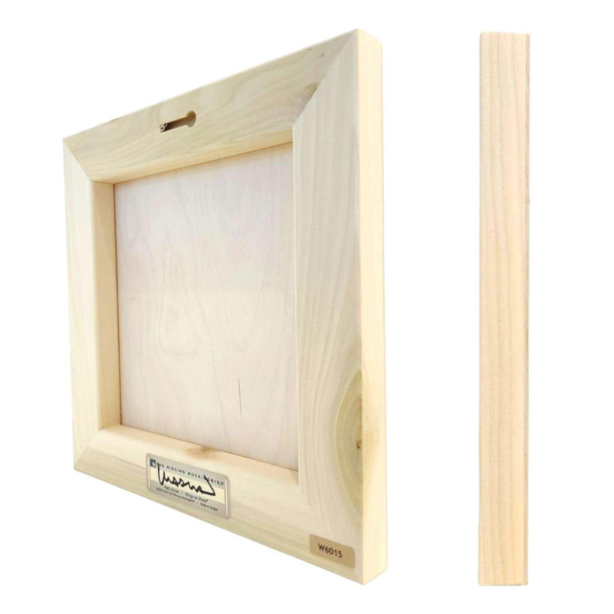 Wall Art - Raven on 10in x 10in Wood Panel by The Mincing Mockingbird