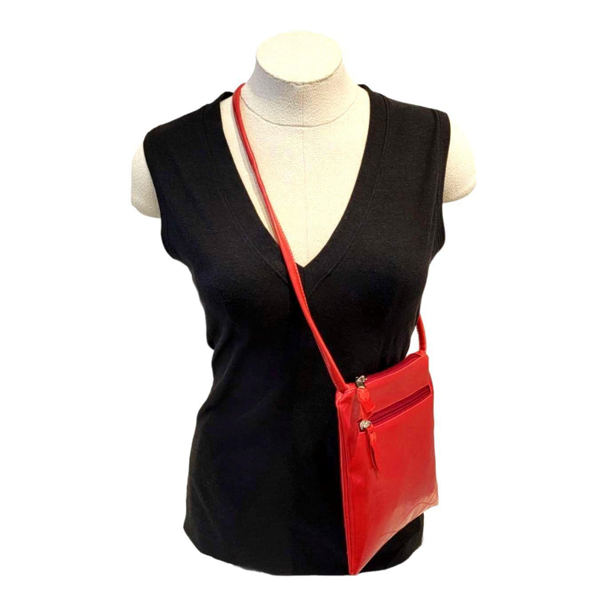 Bag - Cha Cha Tall Adjustable Small Cross Body (Red) by Crystalyn Kae