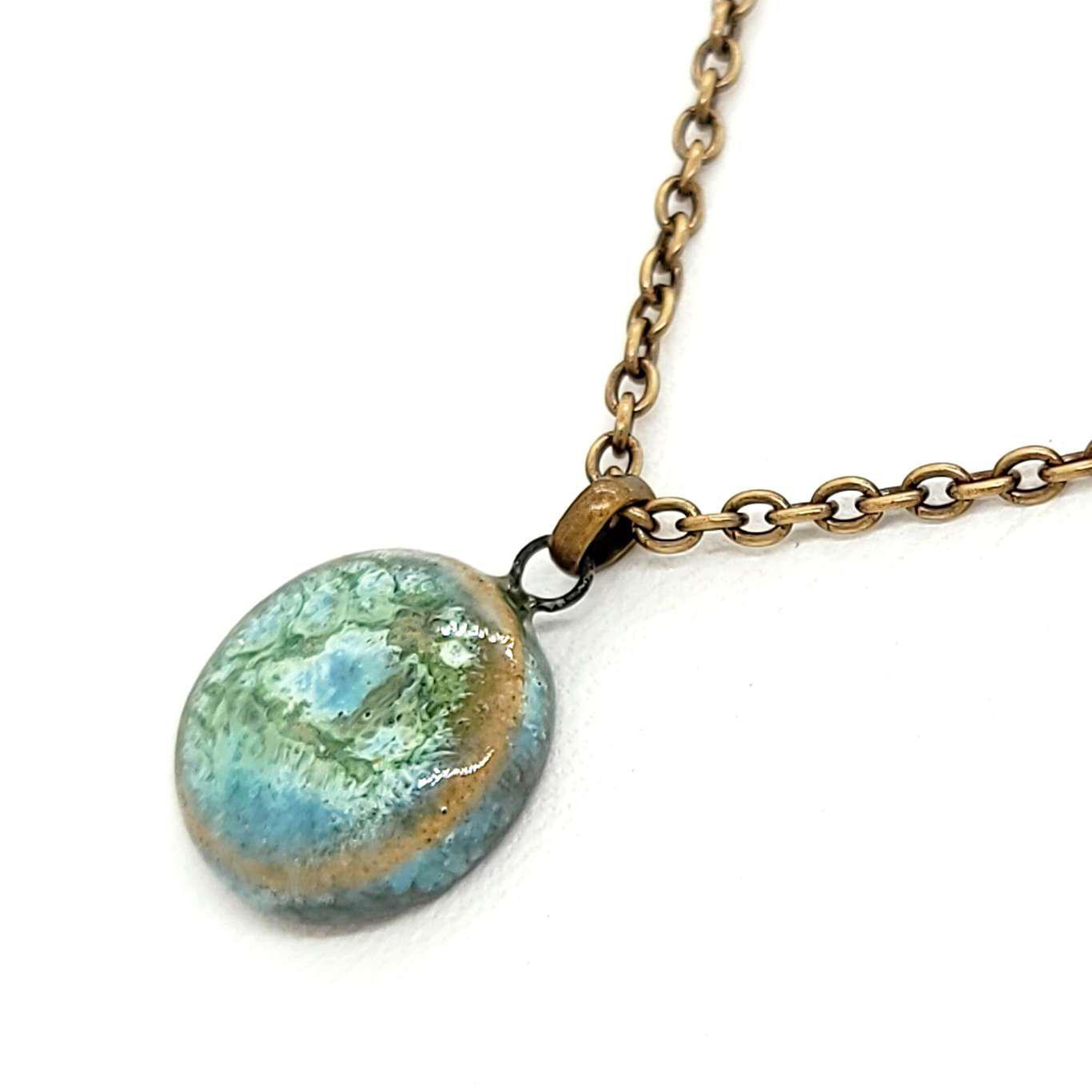 Necklace - Mini Circle in Mystic by Dandy Jewelry