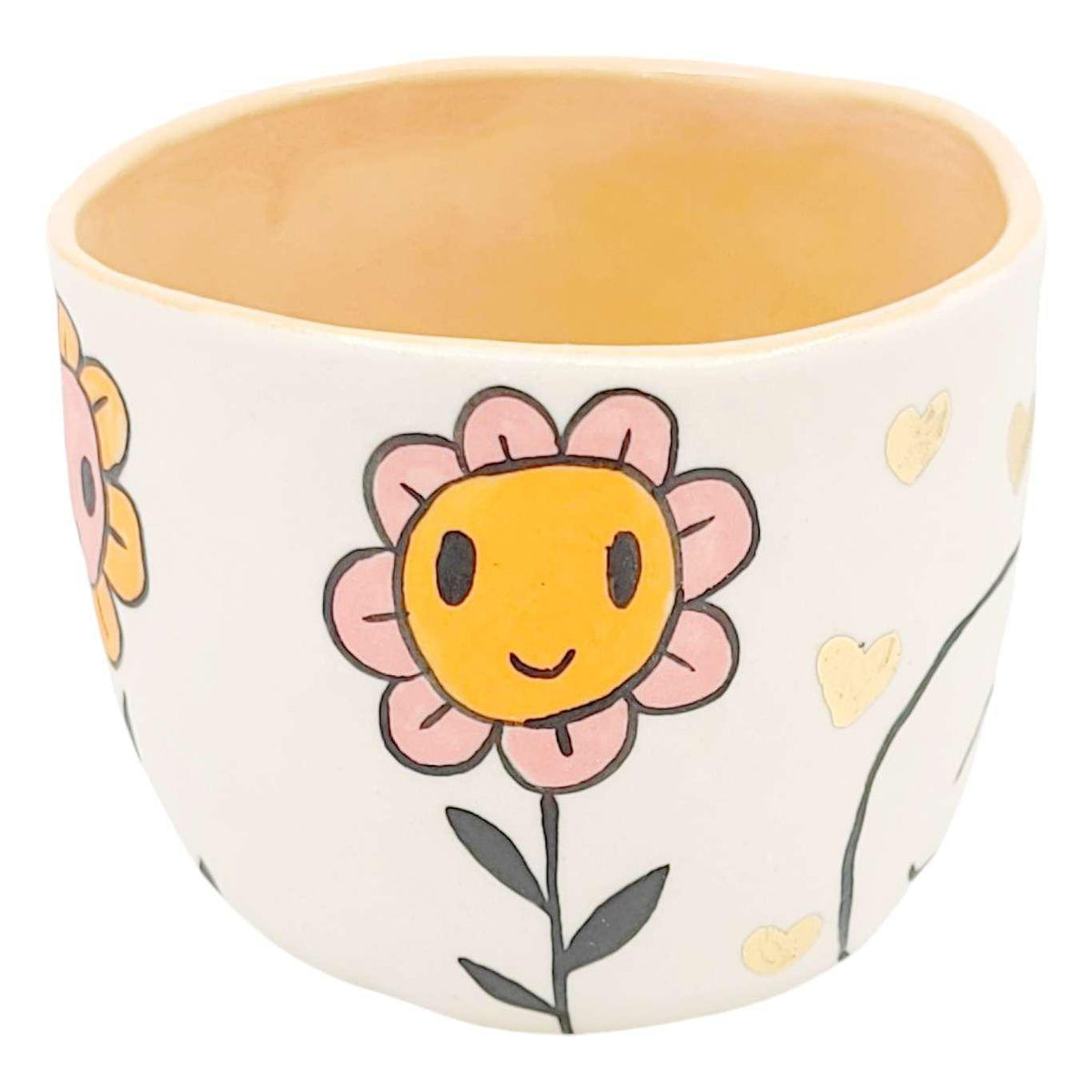 Tumbler - Kitty Flowers (Bright) by Erika Rier