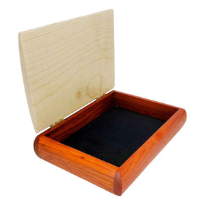 Jewelry Box - Small - Tranquility (Curly Maple, Padauk) by Mikutowski Woodworking
