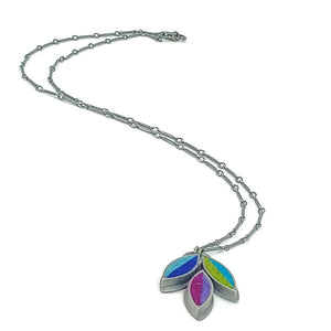 Necklace - Lotus Flower (Cool) by Michele A. Friedman