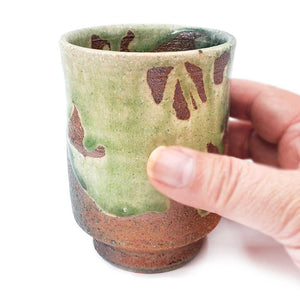 Cup - Large Scarlet Shigaraki-yaki by Asemi Co.