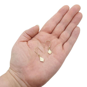 Earrings - Flame Drops (14k Yellow Gold) by Corey Egan