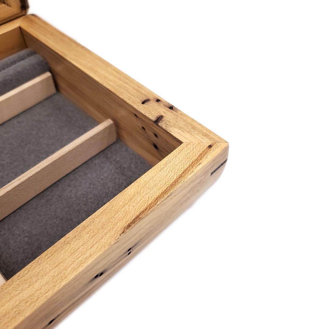 Jewelry Box - Large Valet Box (Tamo Ash, Spalted Maple) by Mikutowski Woodworking