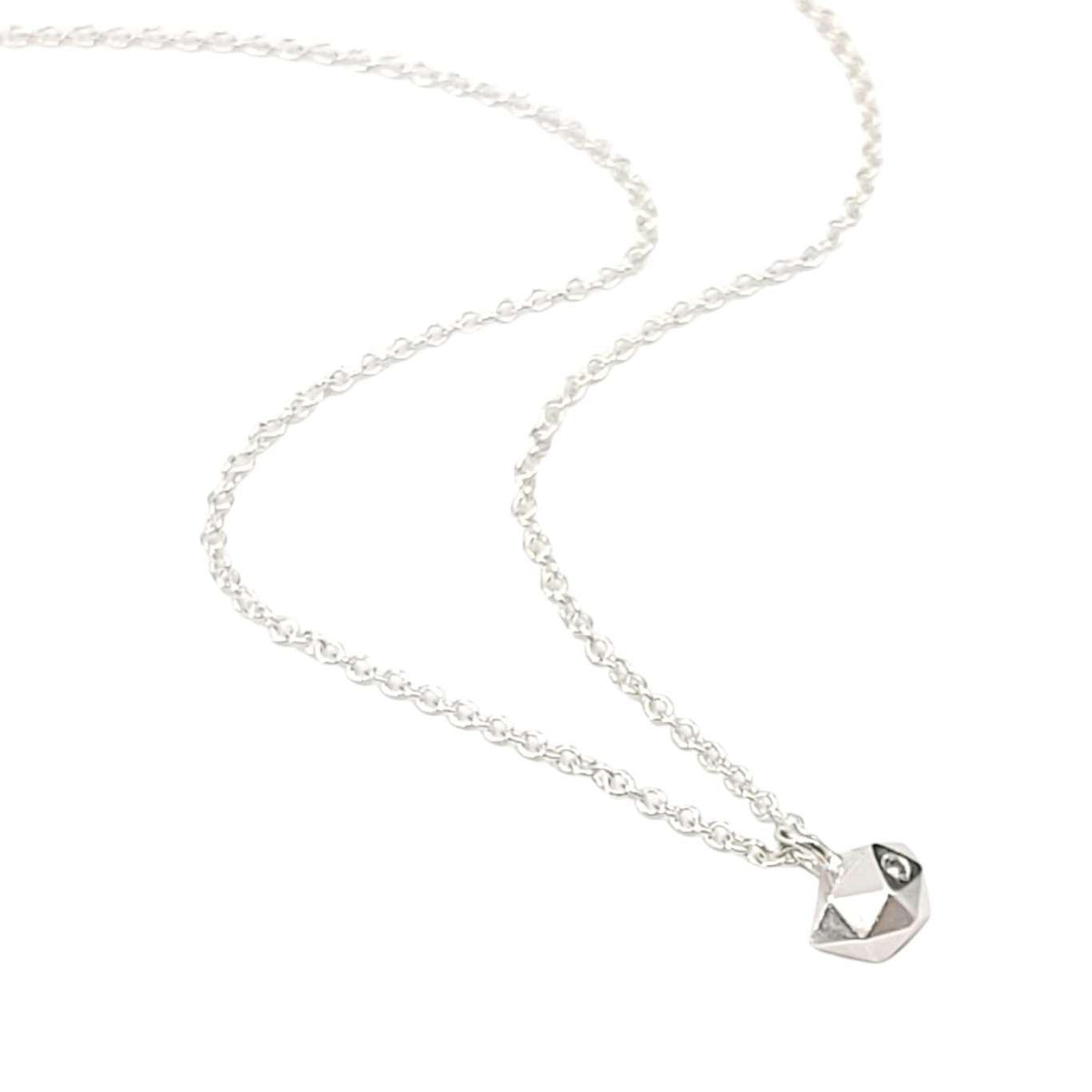 Necklace - Tiny Fragment (Sterling Silver, Diamond) by Corey Egan
