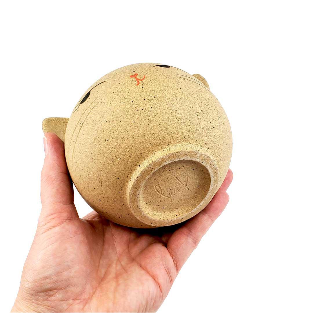 Vase - Coy Kitty Cat by Jennifer Fujimoto