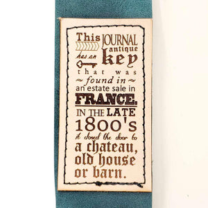 Journal - Large Nottinghill in Teal Leather by Divina Denuevo