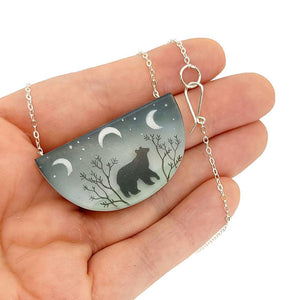 Necklace - Spirit Bear Painted by Fernworks