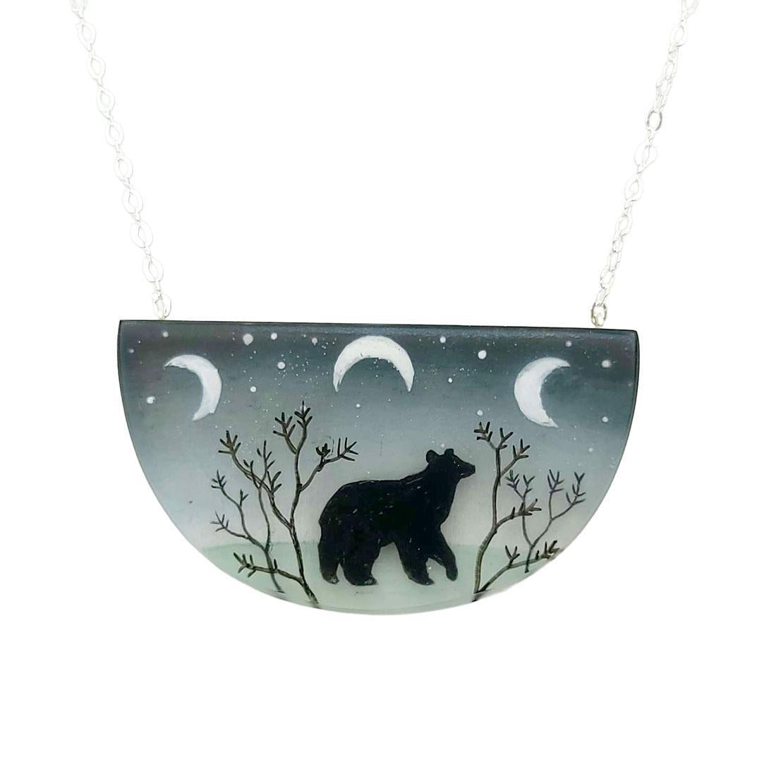 Necklace - Spirit Bear Painted by Fernworks