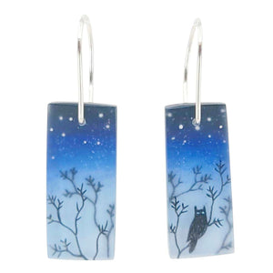 Earrings - Owl Drops by Fernworks