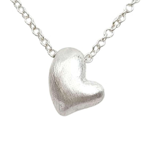 Necklace - Puffy Heart in Sterling Silver by Michelle Chang