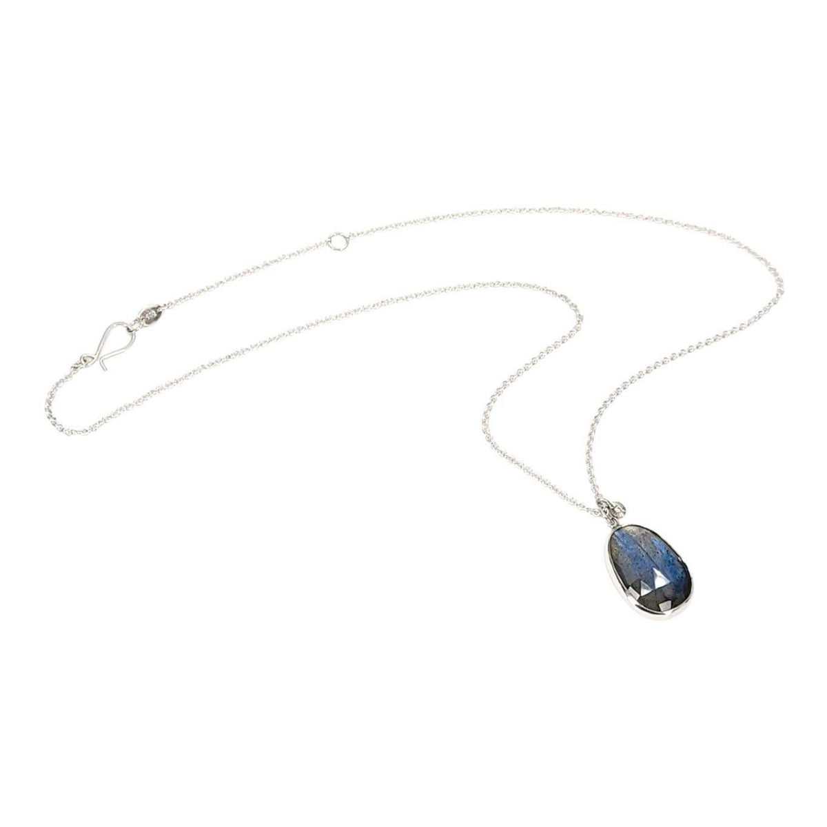 Necklace - Theia (Labradorite, Diamond, Sterling Silver) by Corey Egan