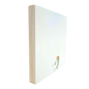 Wall Art - Joey on 8in x 8in Wood Panel by The Mincing Mockingbird