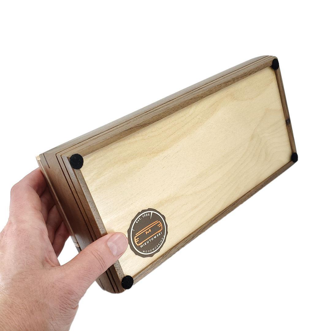 Jewelry Box - Cache Box (Walnut, Curly Maple, Wenge) by Mikutowski Woodworking