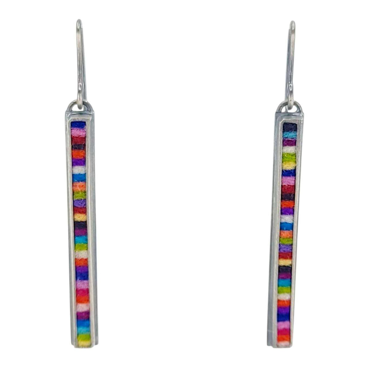 Earrings - Medium Rectangle Drops (Multicolor) by Michele A. Friedman