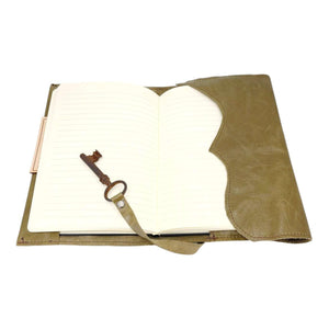 Journal - Large Nottinghill in Olive Leather by Divina Denuevo